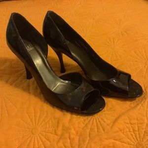 Stuart Weitzman Tortoise Shell Peep Toe